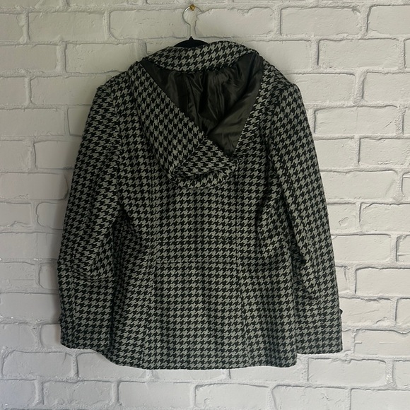 NWOT Women’s Houndstooth Peacoat size L - Picture 3 of 4